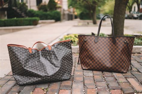 goyard st louis tote vs louis vuitton neverfull|louis vuitton neverfull vs the goyard.